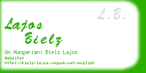 lajos bielz business card